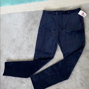 Navy corduroy dress pants